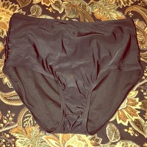 Women’s solid Black Bathing suit bottoms